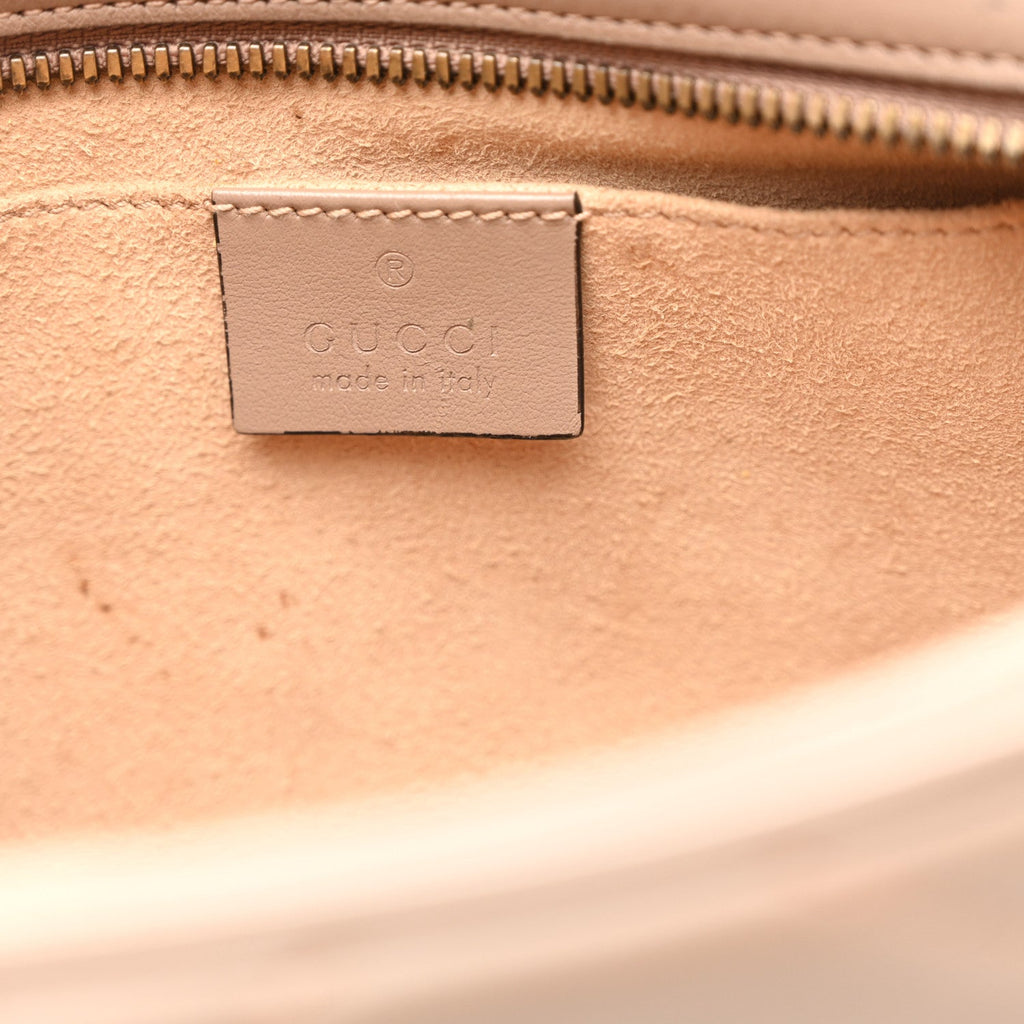 Calfskin Matelasse Small GG Marmont Chain Shoulder Bag Porcelain Rose