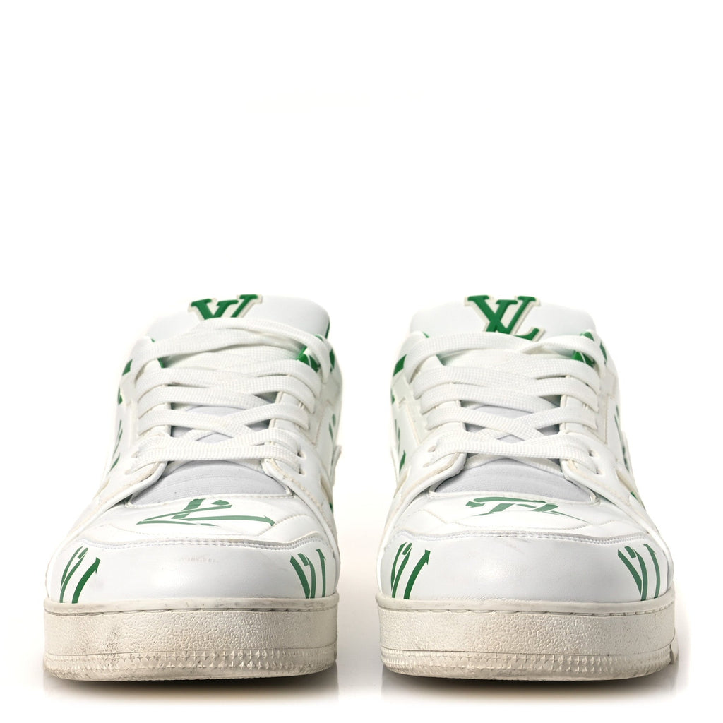 Mens LV Trainer Sneakers 10.5 Green