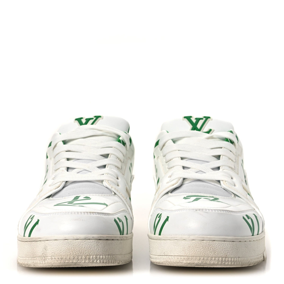 Mens LV Trainer Sneakers 10.5 Green