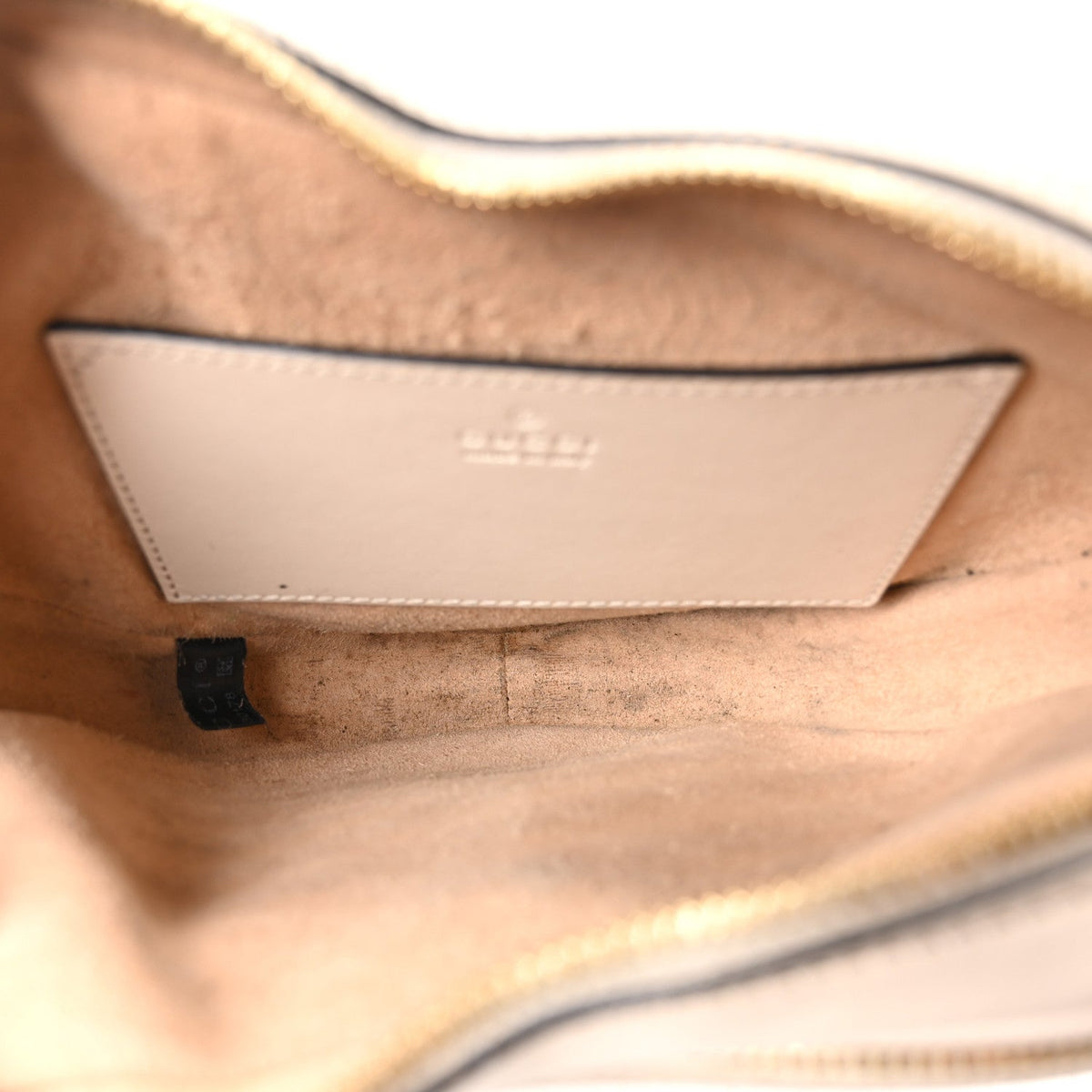 Calfskin Matelasse Diagonal Mini Interlocking G Heart Shoulder Bag Mystic White
