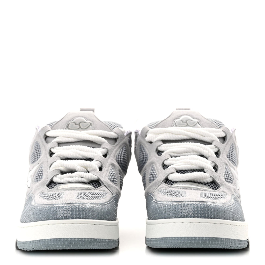 Suede Mesh Mens LV Skate Sneakers 9 Gray