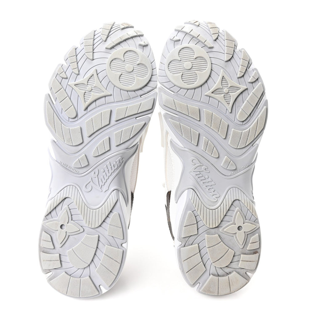 Mesh Monogram LV Olympia Sneakers 35.5 White
