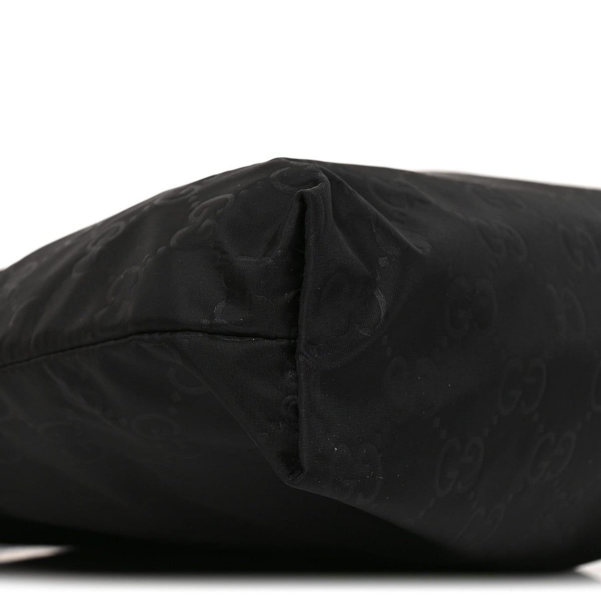 Nylon Monogram Dollar Calfskin Flat Messenger Bag Black
