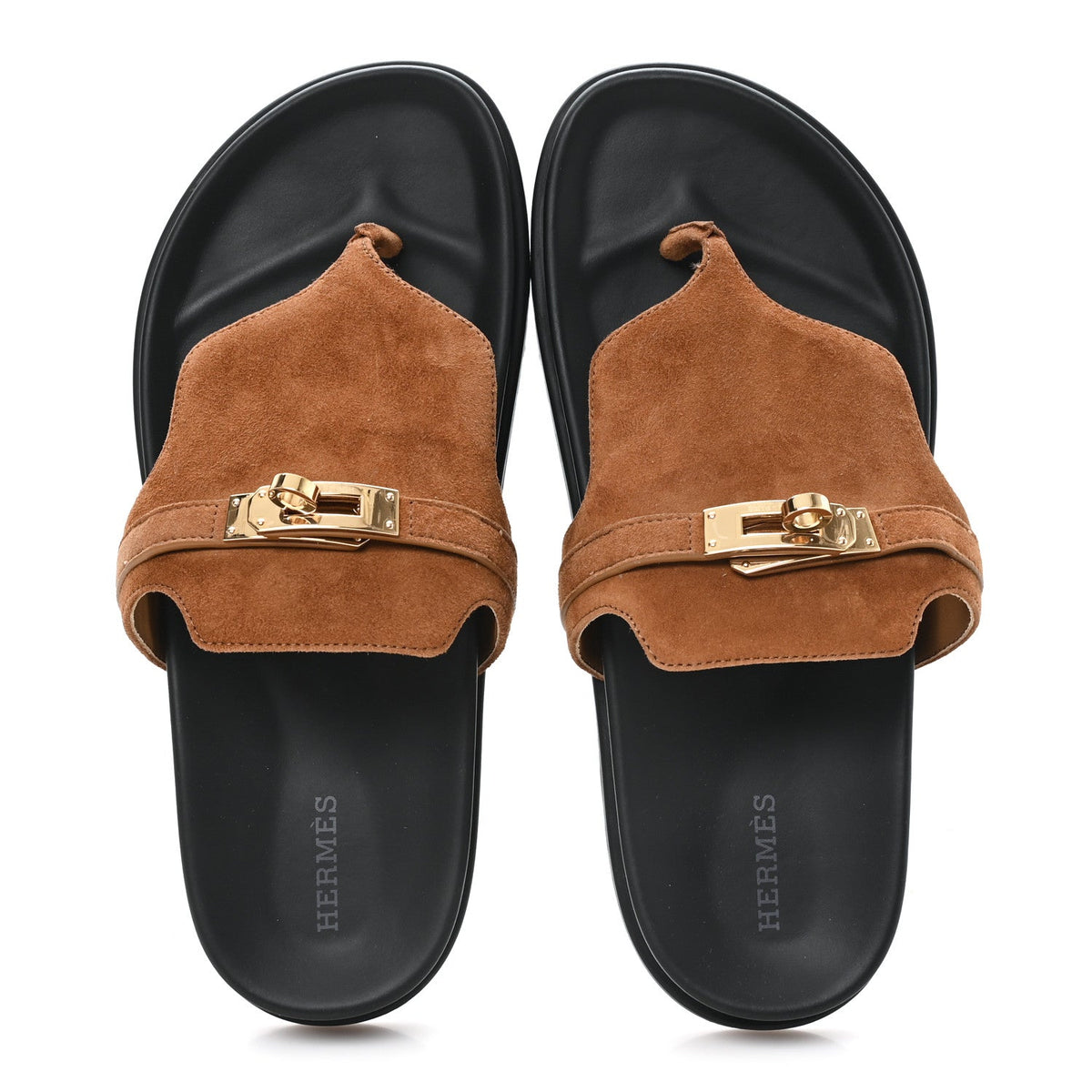 Suede Goatskin Womens Empire Sandals 38.5 Gold
