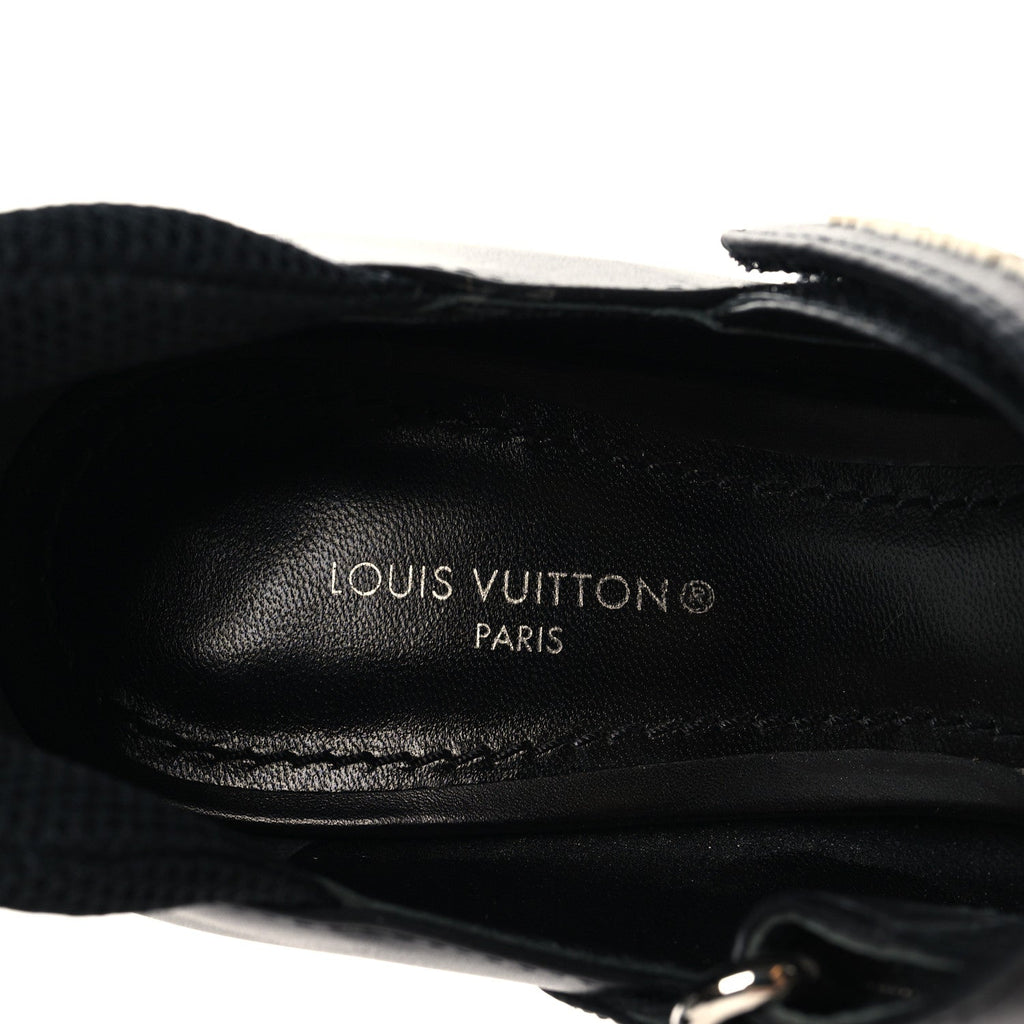 Calfskin Star Trail Ankle Pumps 35.5 Black