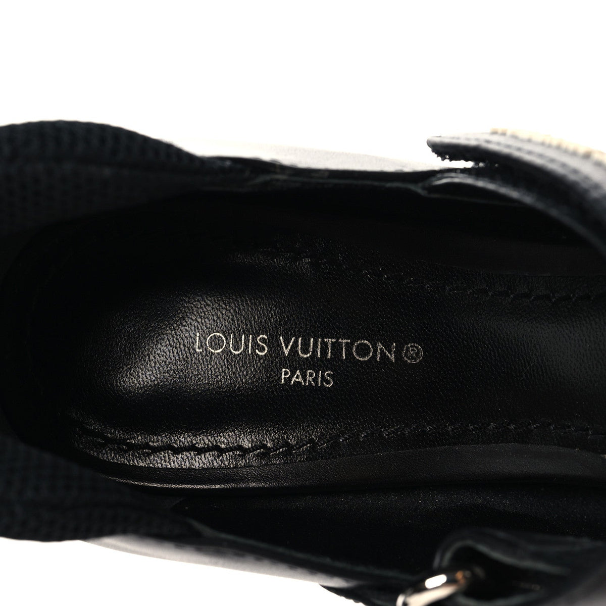 Calfskin Star Trail Ankle Pumps 35.5 Black