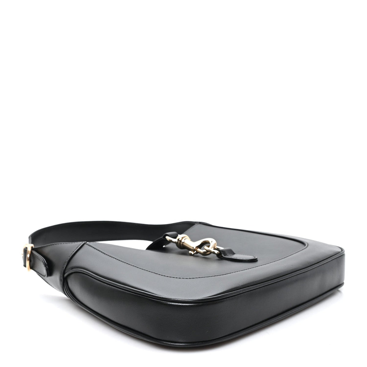 Calfskin Small Jackie Shoulder Bag Black