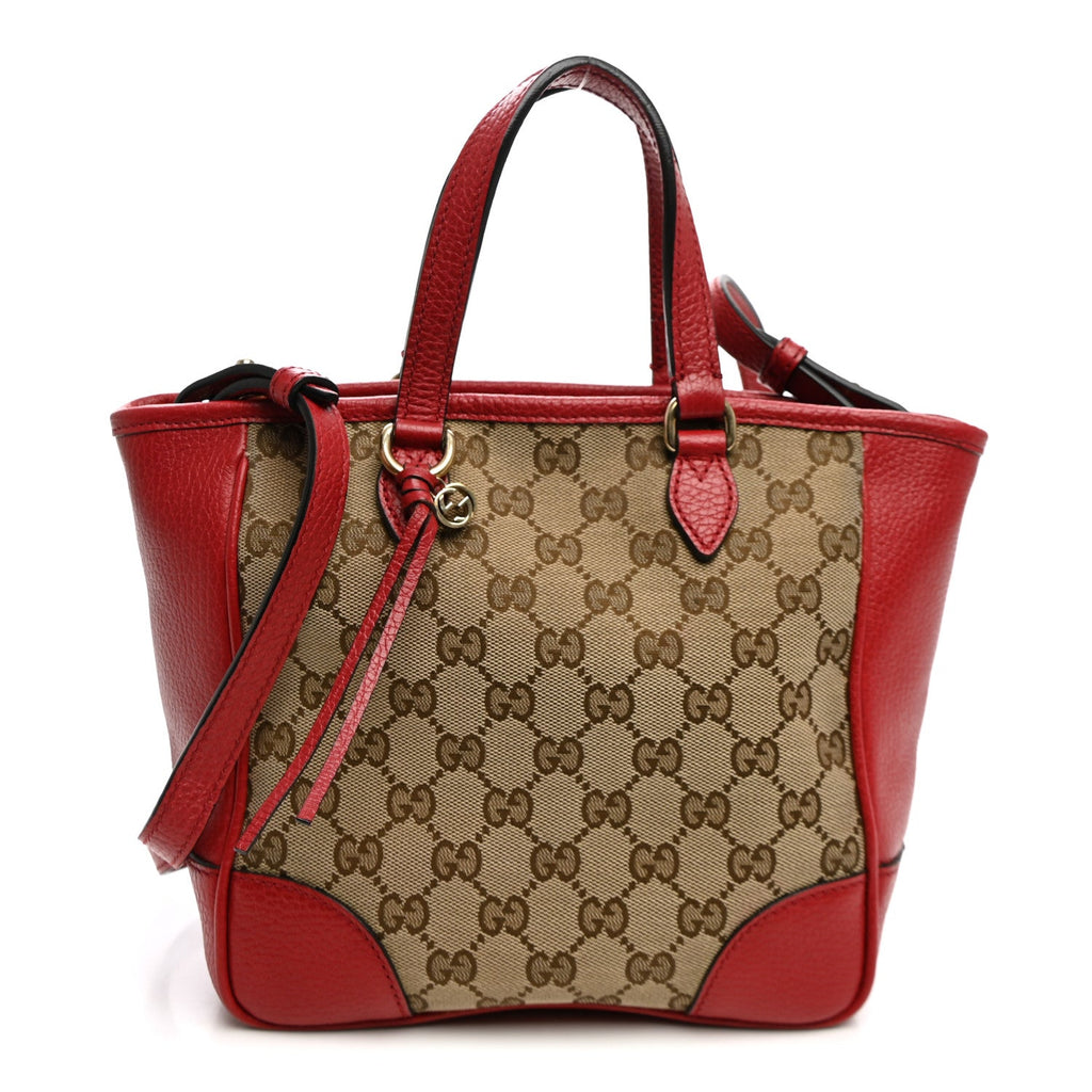 Monogram Small Bree Tote Red