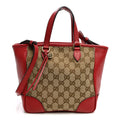 Monogram Small Bree Tote Red
