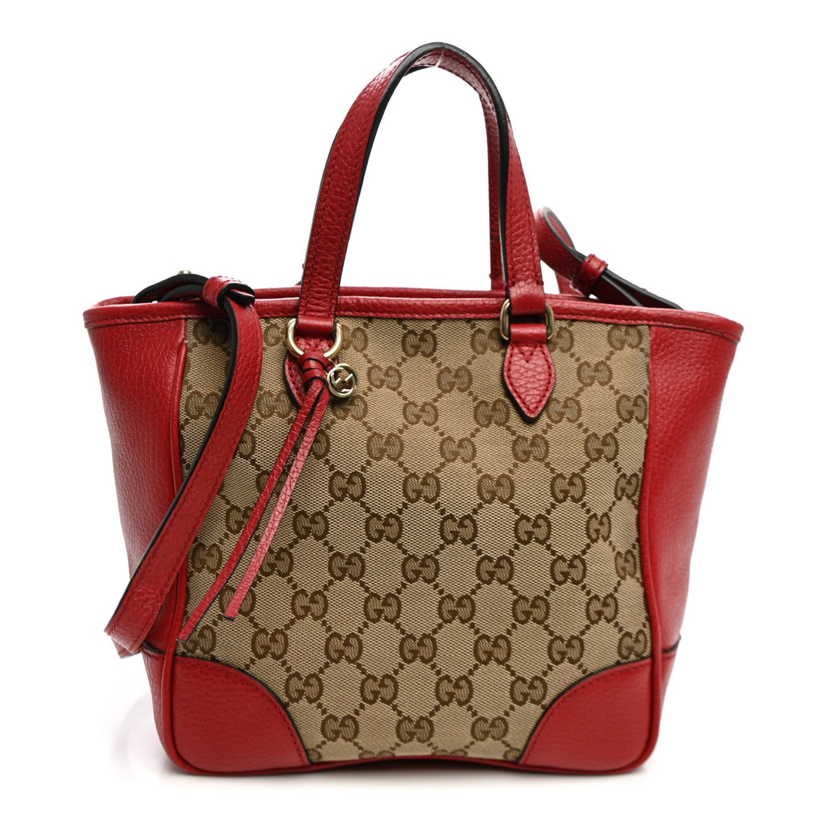 Monogram Small Bree Tote Red