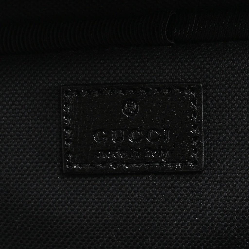 GG Supreme Monogram Azalea Calfskin Retro Interlocking G Small Savoy Cabin Trolley Black