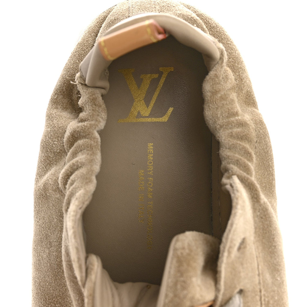 Suede Calfskin LV Soft Sneakers 9 Beige