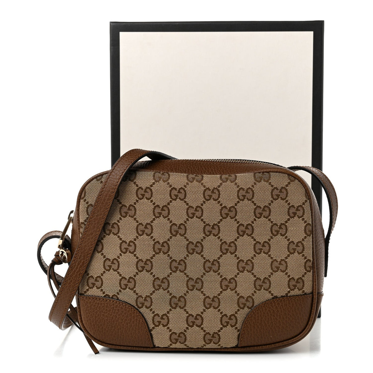 Monogram Mini Bree Messenger Bag Beige Tabacco
