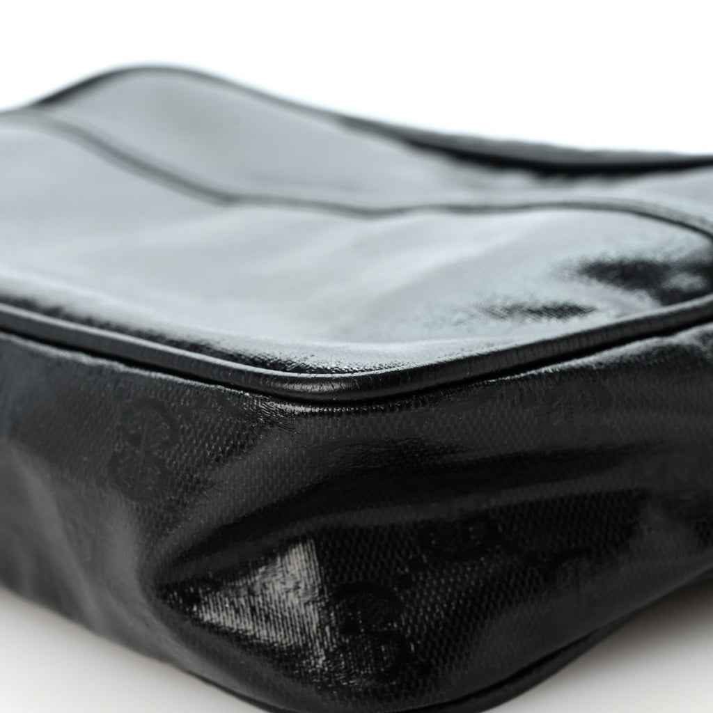 GG Crystal Monogram Mini Shoulder Bag Black