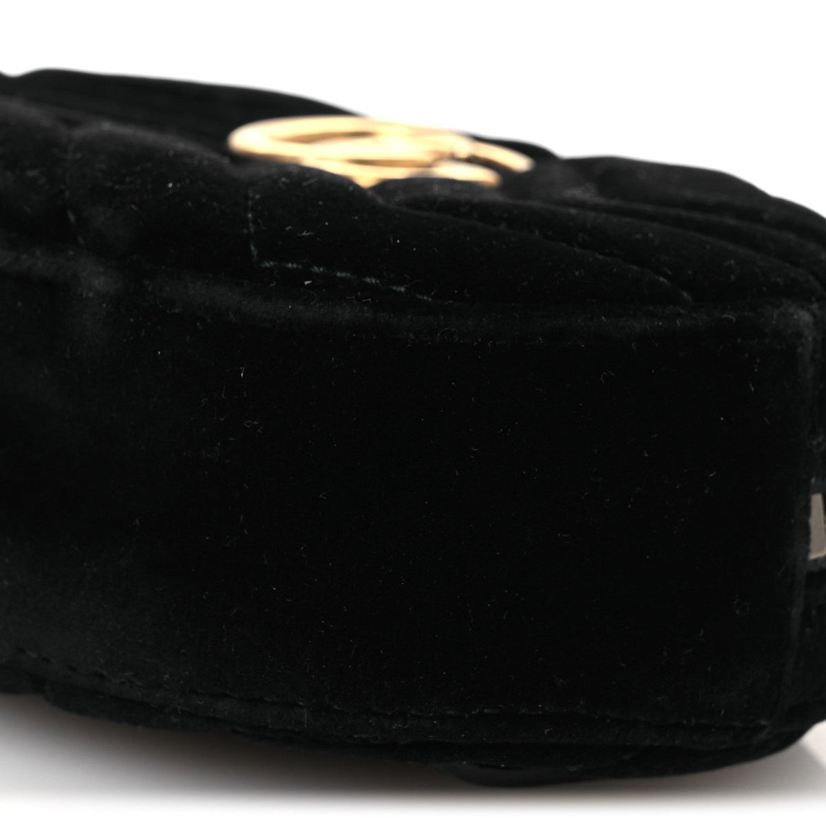 Velvet Matelasse GG Marmont Belt Bag Black 95 38 Black