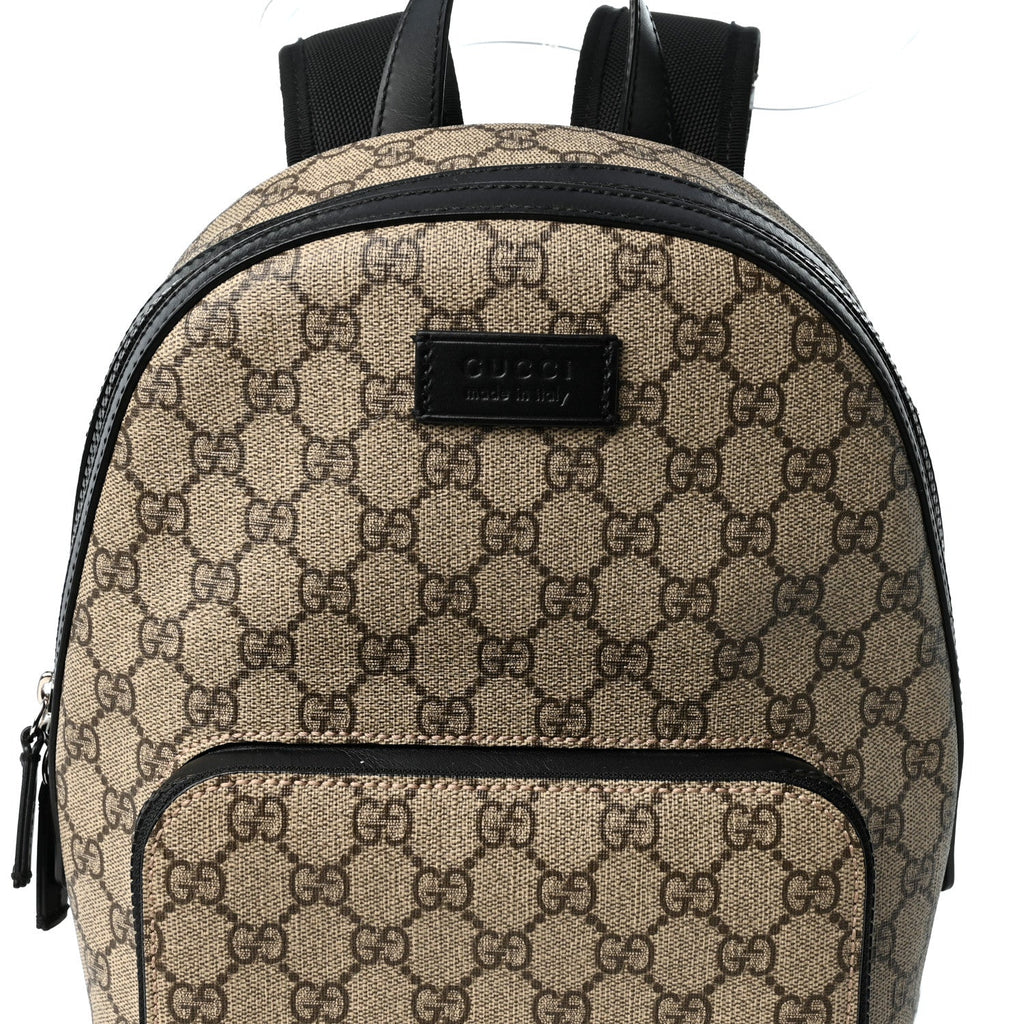 GG Supreme Monogram Small Eden Day Backpack Black