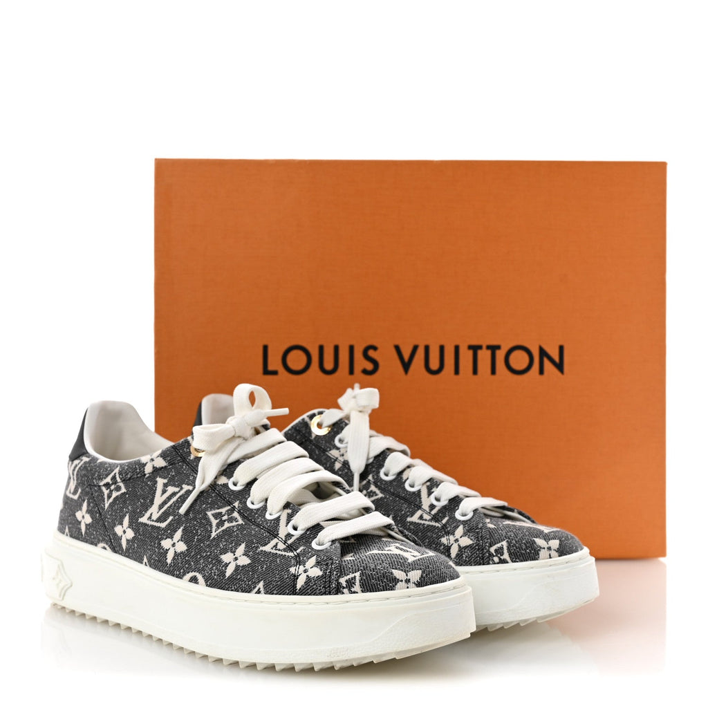 Denim Monogram Time Out Sneakers 39