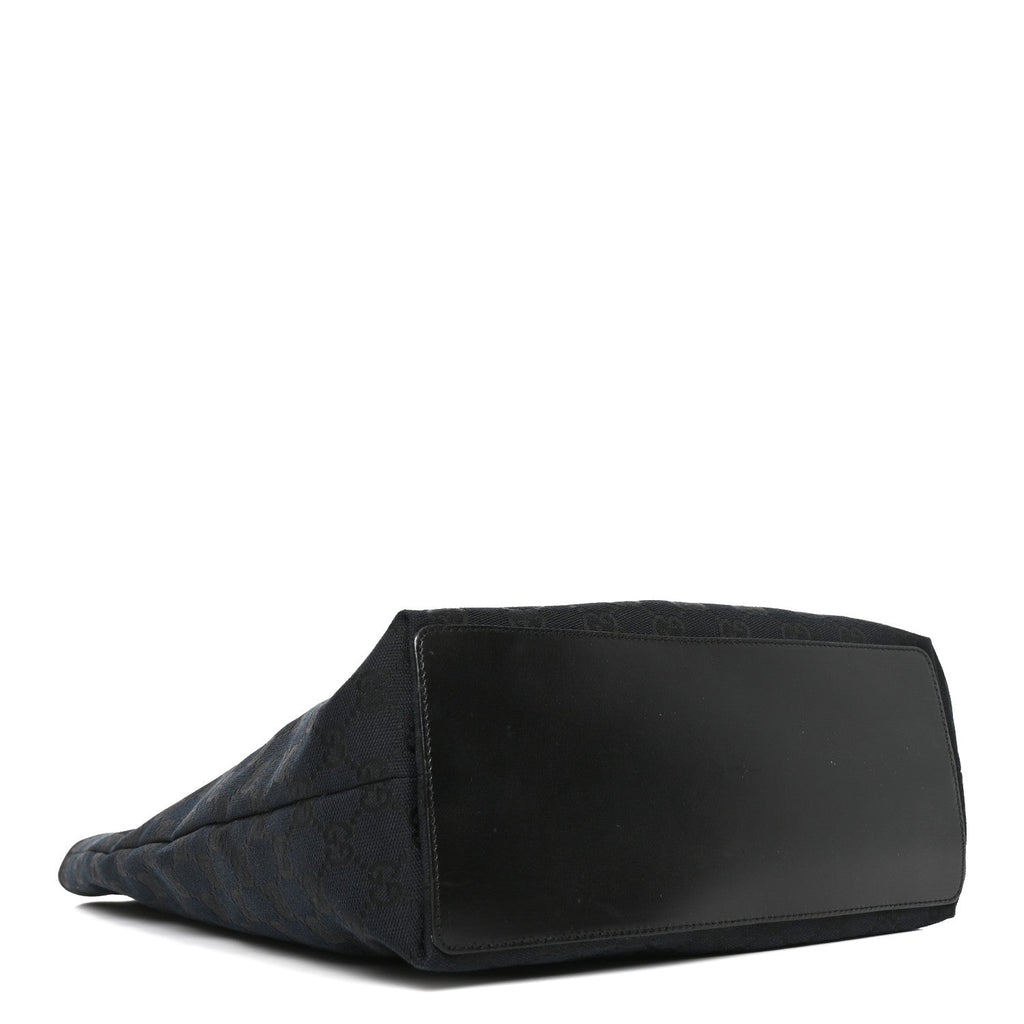 Monogram Large Bucket Tote Black