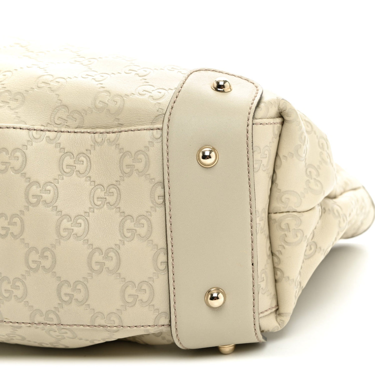 Guccissima Small Pelham Shoulder Bag Off White