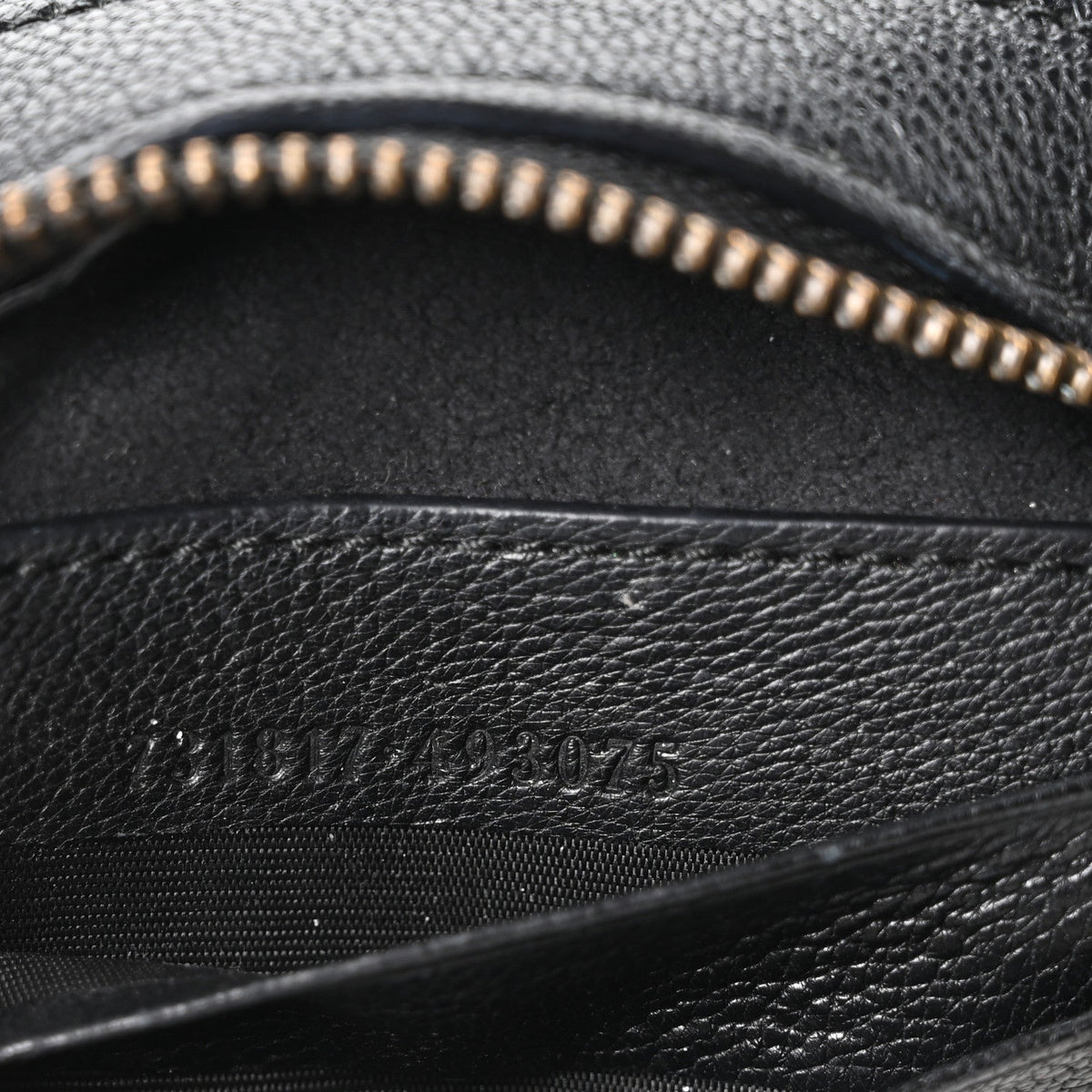 Goatskin Small Aphrodite Shoulder Bag Black