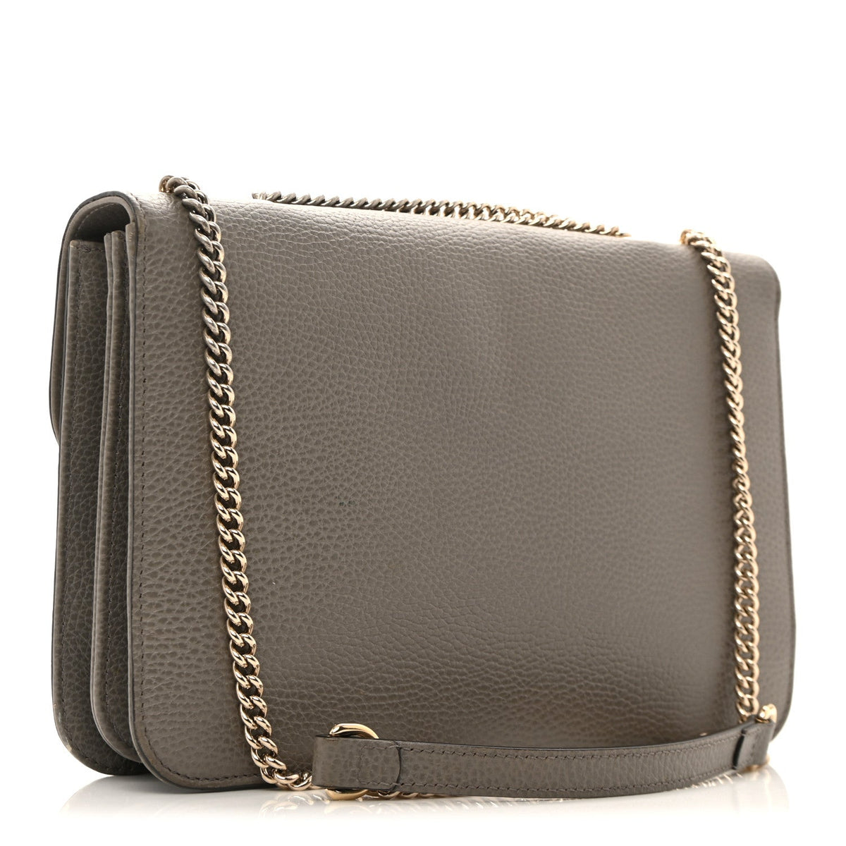Dollar Calfskin Interlocking G Shoulder Bag Loess