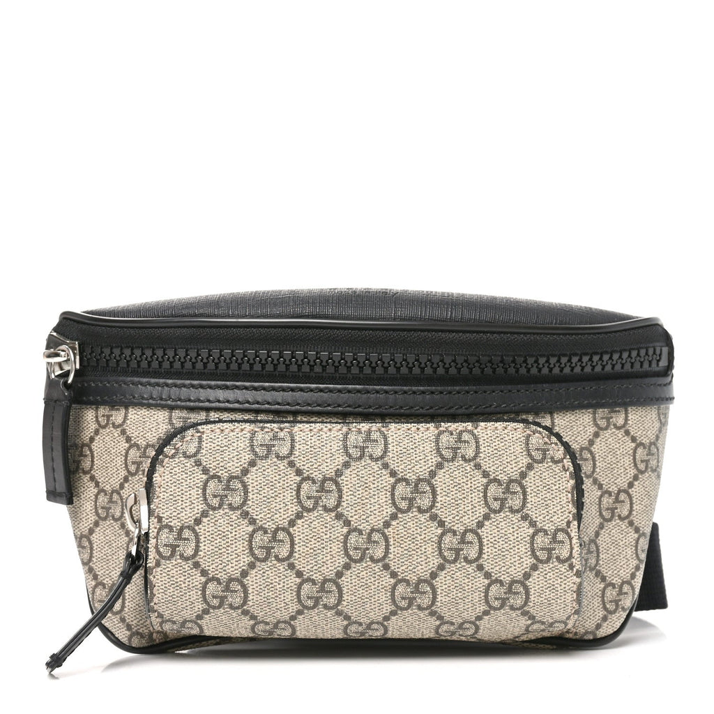 GG Supreme Monogram Belt Bag Black