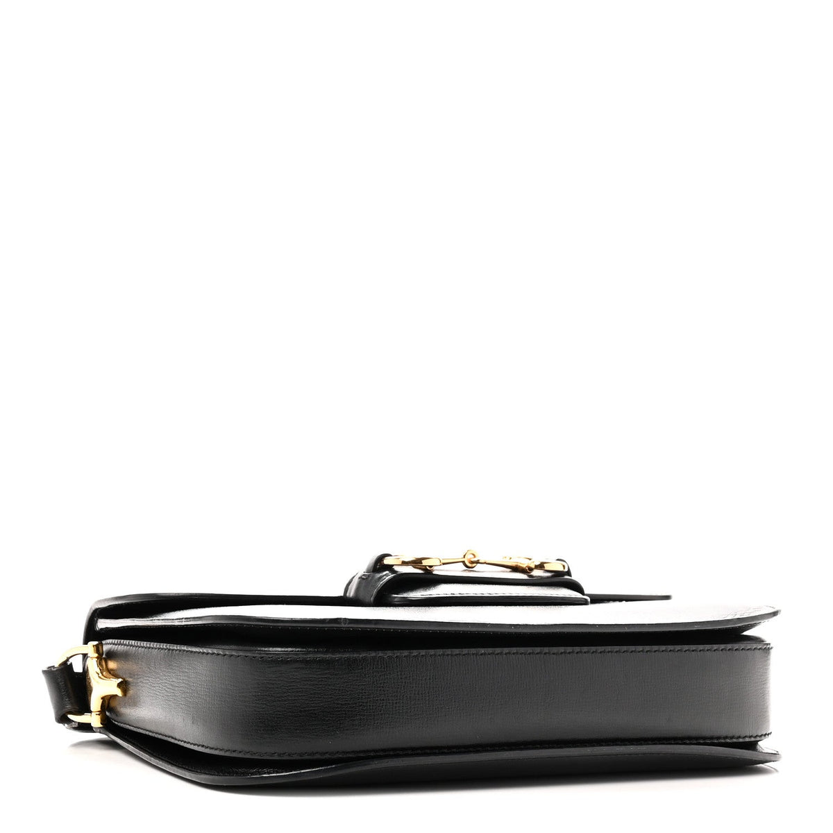 Azalea Calfskin Horsebit 1955 Shoulder Bag Black