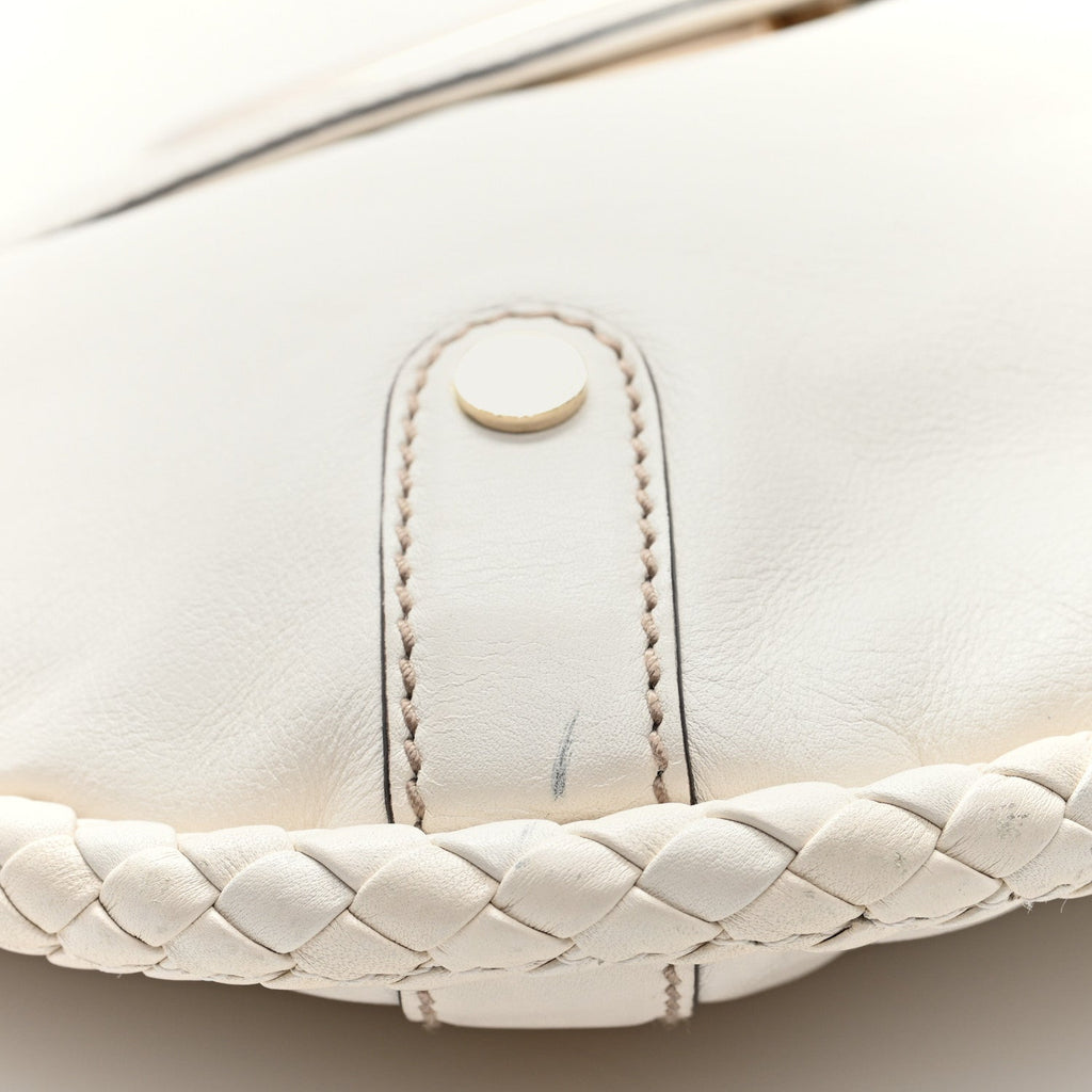 Calfskin Medium Britt Tassel Shoulder Bag Ivory