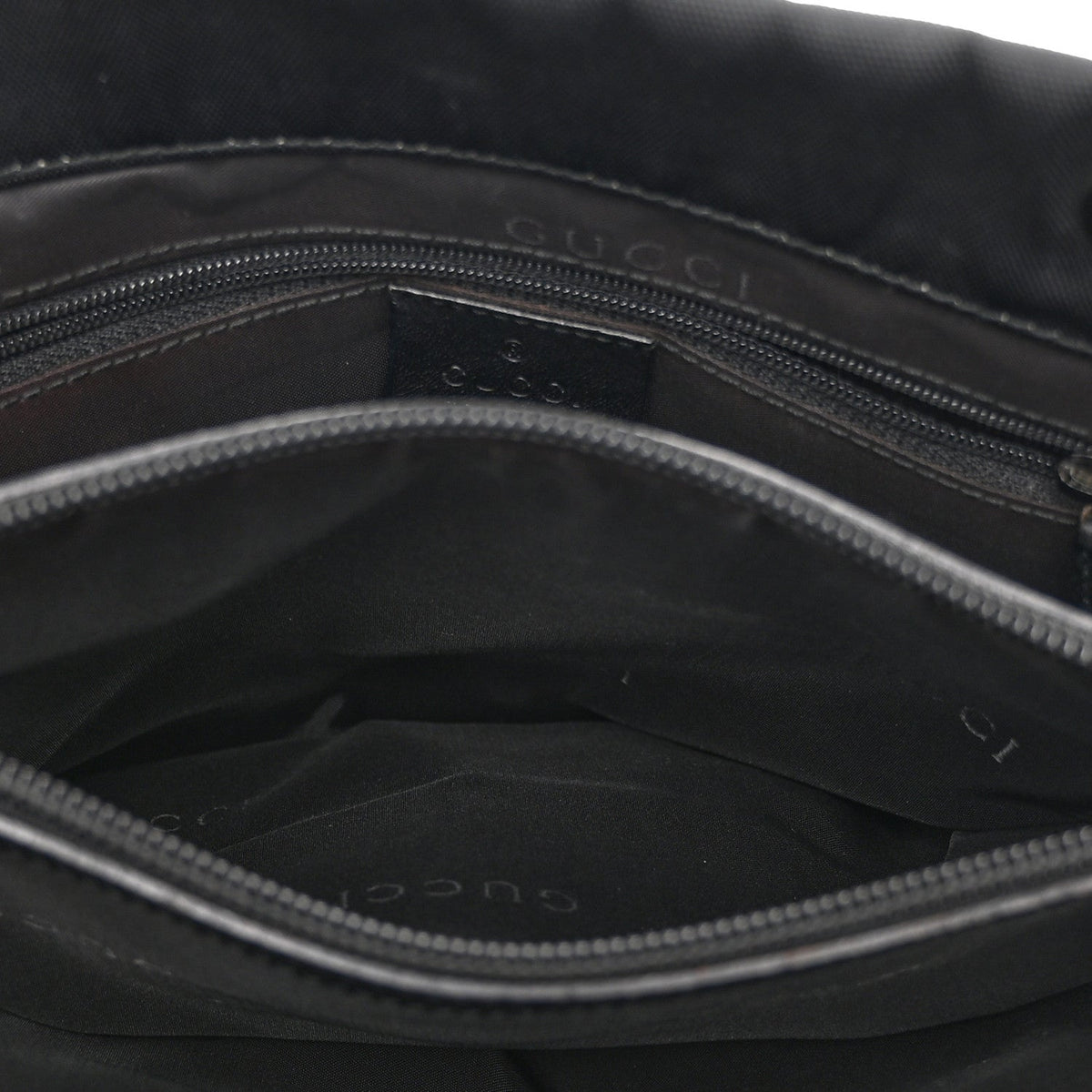 Nylon Bamboo Handle Bag Black