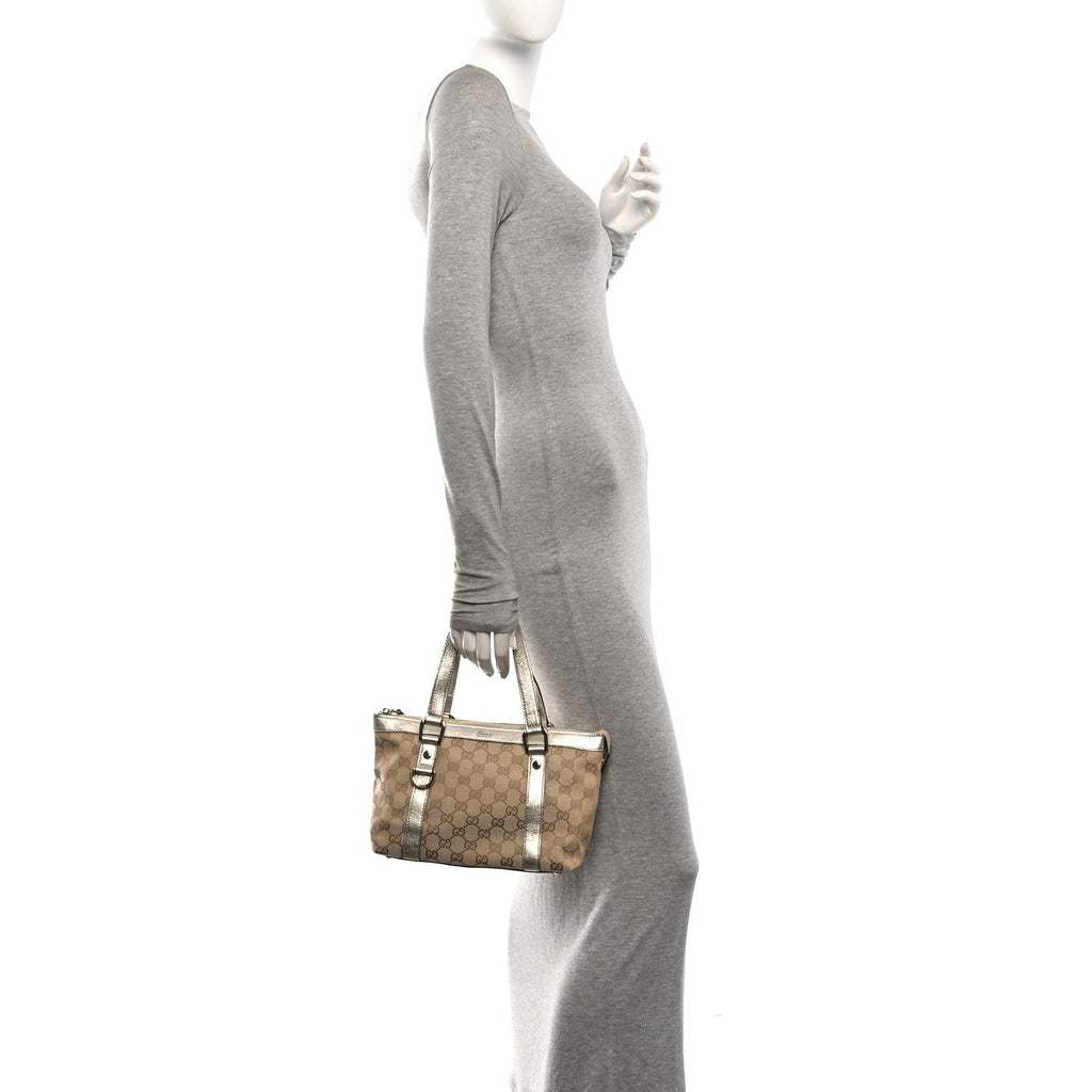 Monogram Small Abbey Tote Platinum