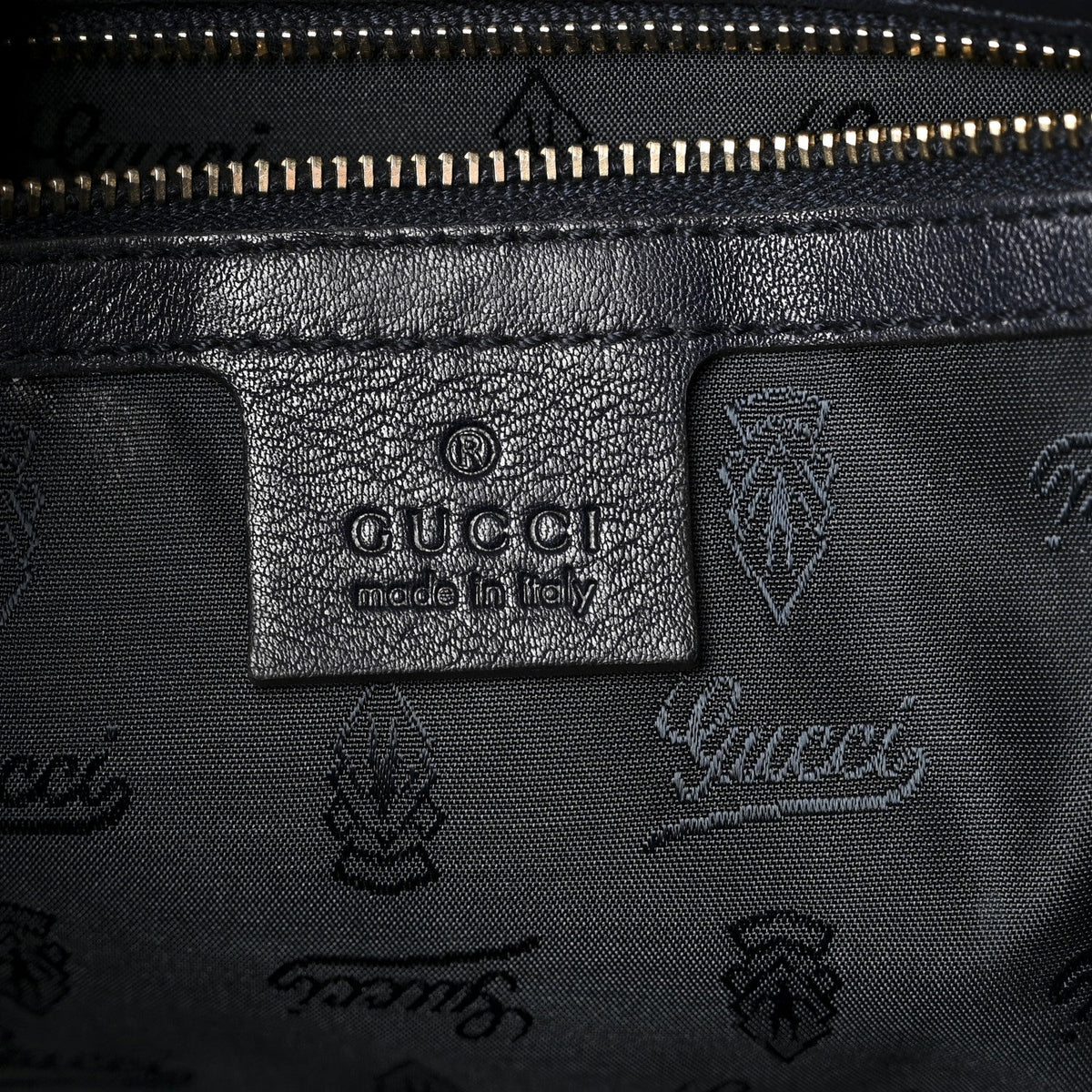Crystal Monogram Hysteria Tote Navy Blue