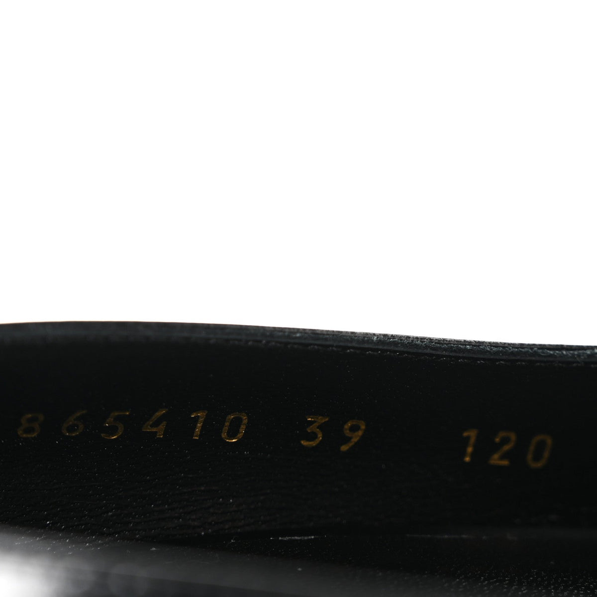 Shiny Calfskin Horsebit Signora 85mm Pumps 39 Black