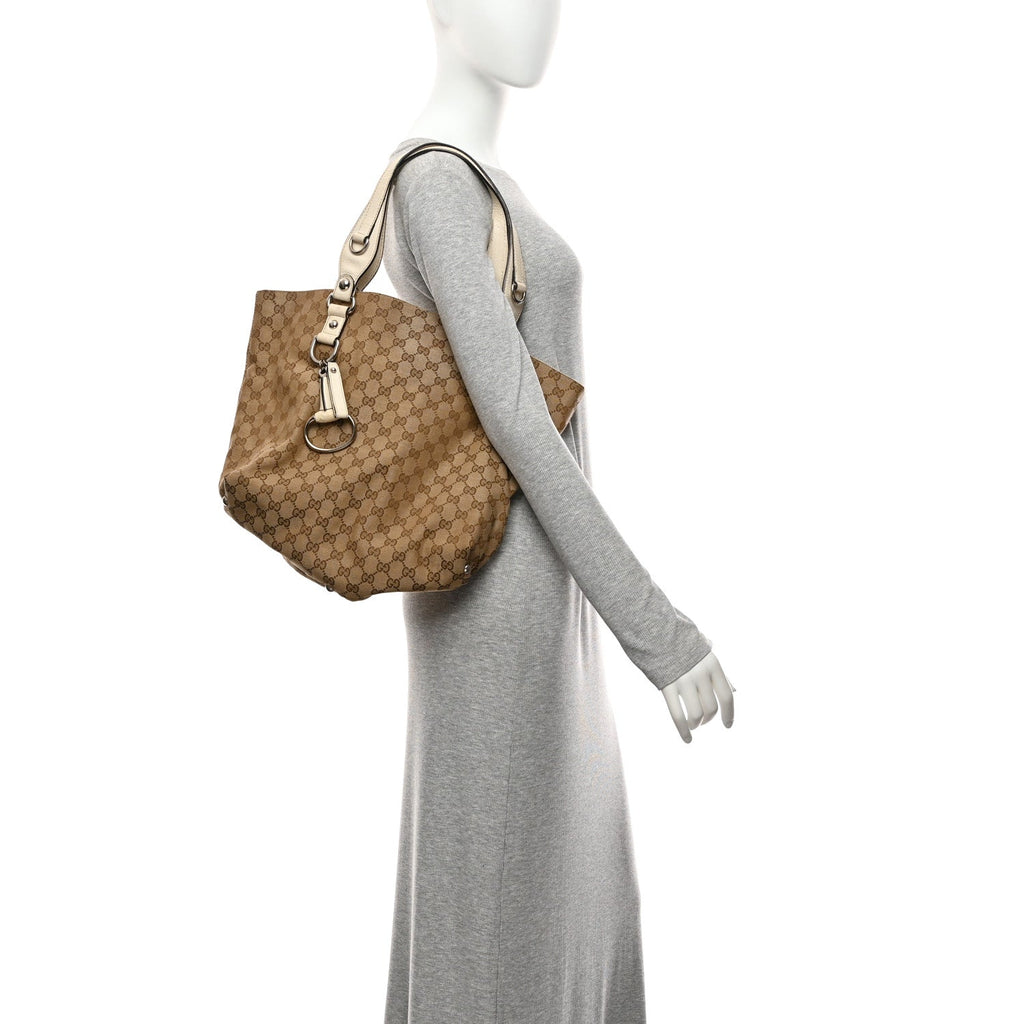 Monogram Medium Icon Bit Tote Off White