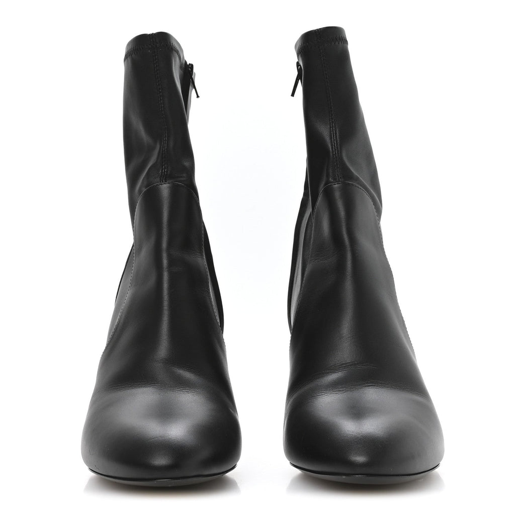 Calfskin Uniformes Silhouette Ankle Boots 39 Black