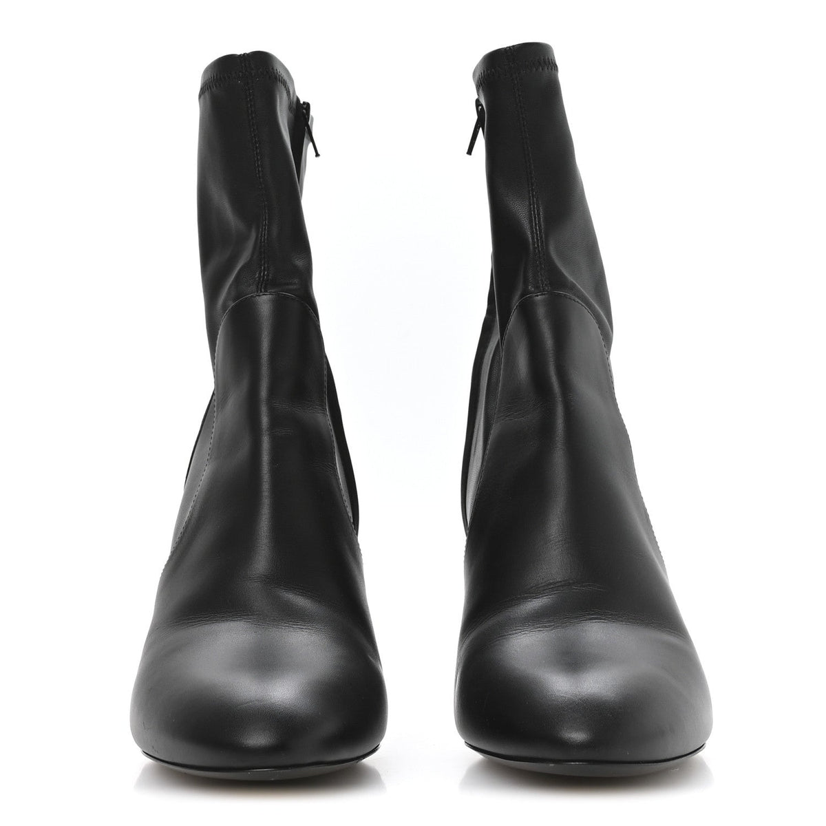 Calfskin Uniformes Silhouette Ankle Boots 39 Black