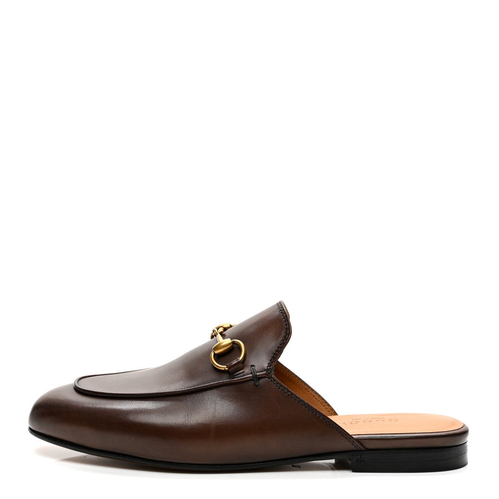 Calfskin Womens Princetown Slippers 35 Fondente Brown