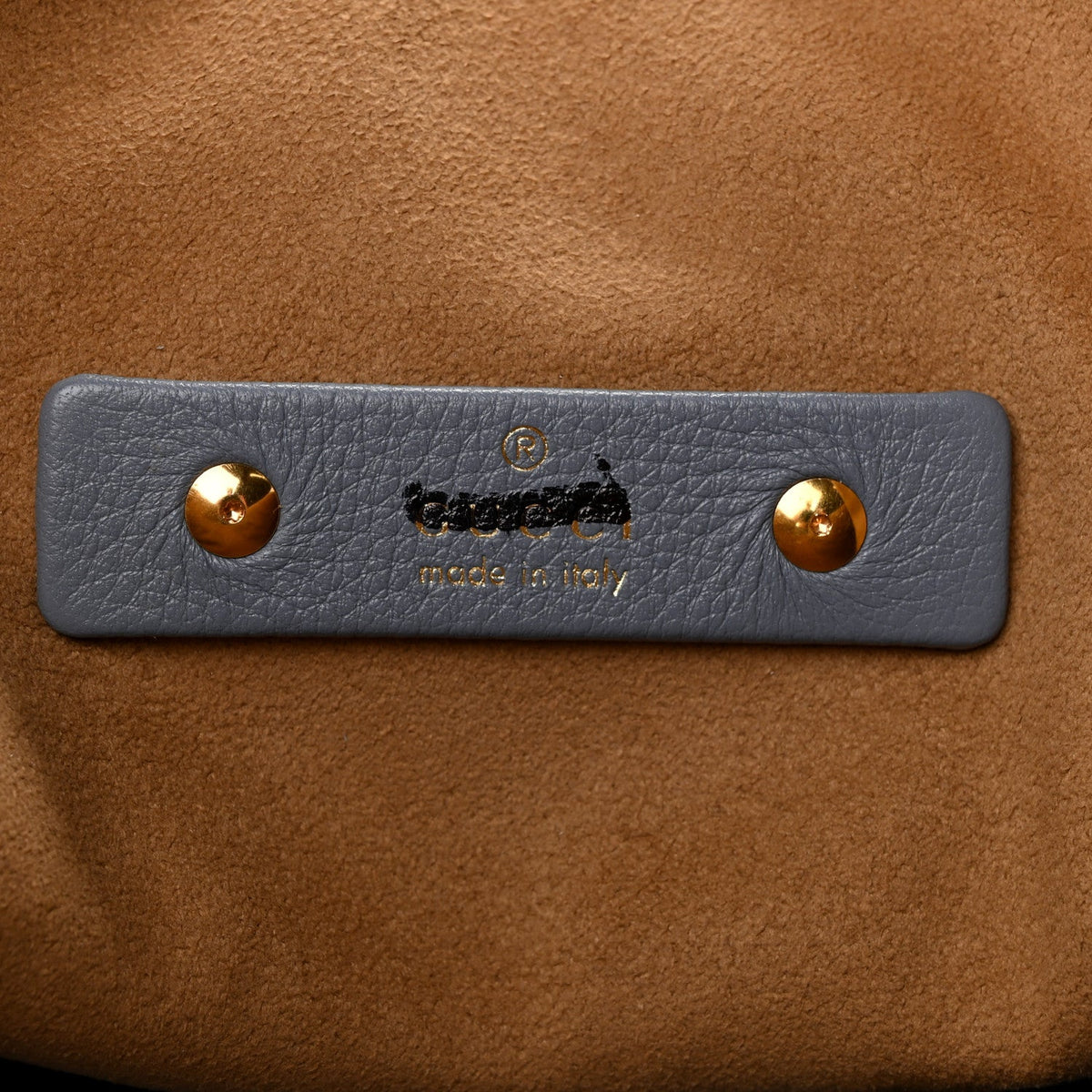 Grained Calfskin Softbit Medium Shoulder Bag Dusty Blue