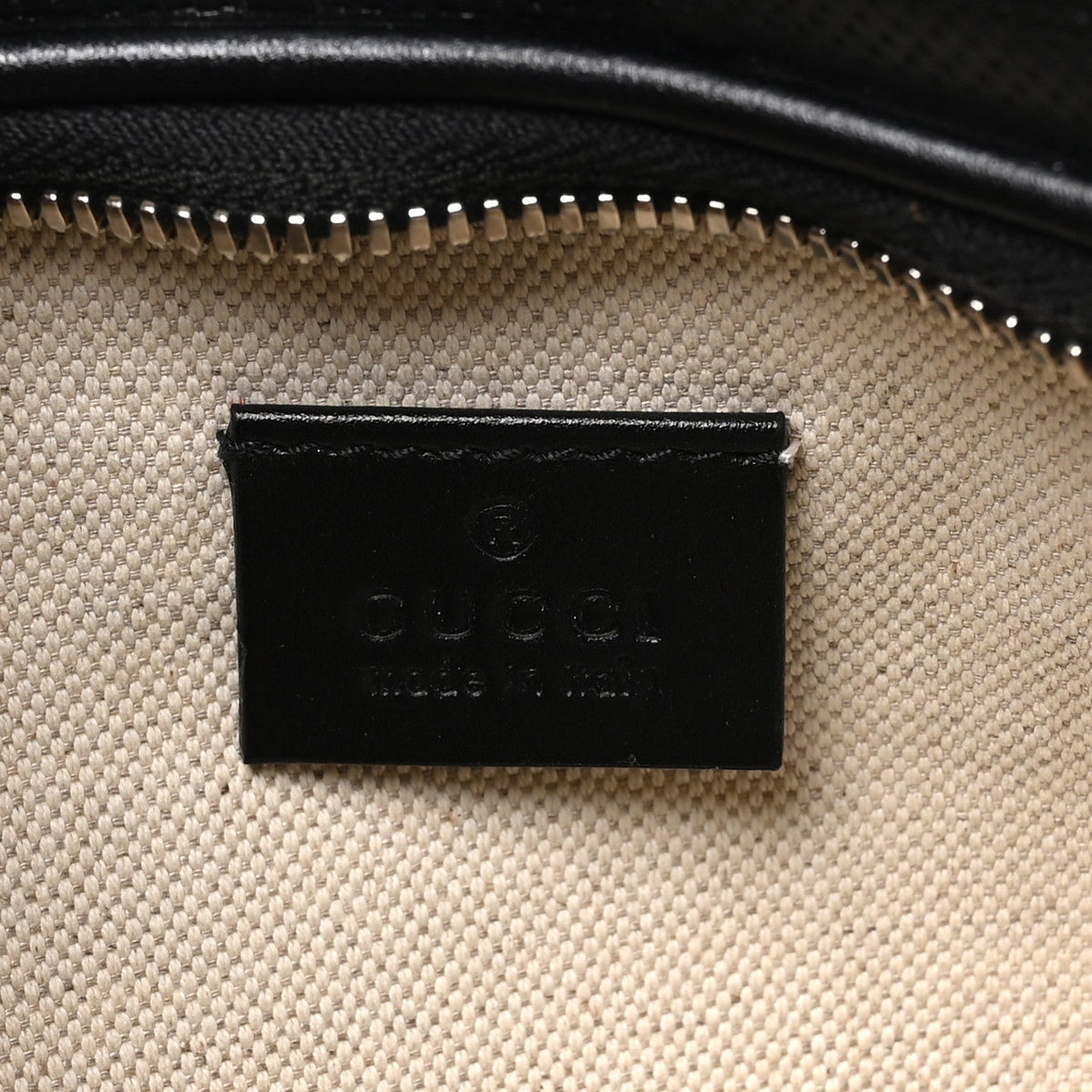 Calfskin GG Tennis Embossed Pocket Belt Bag Black