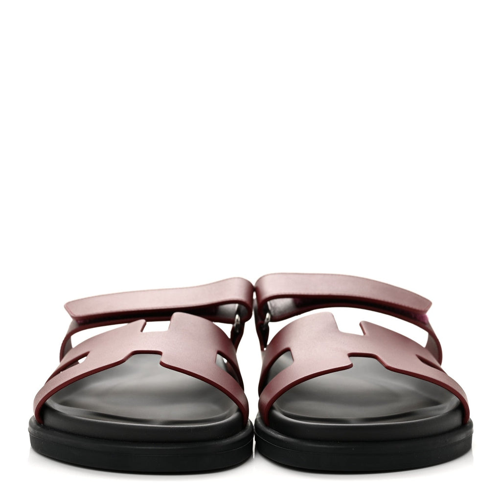 Calfskin Womens Chypre Sandals 39.5 Rouge H