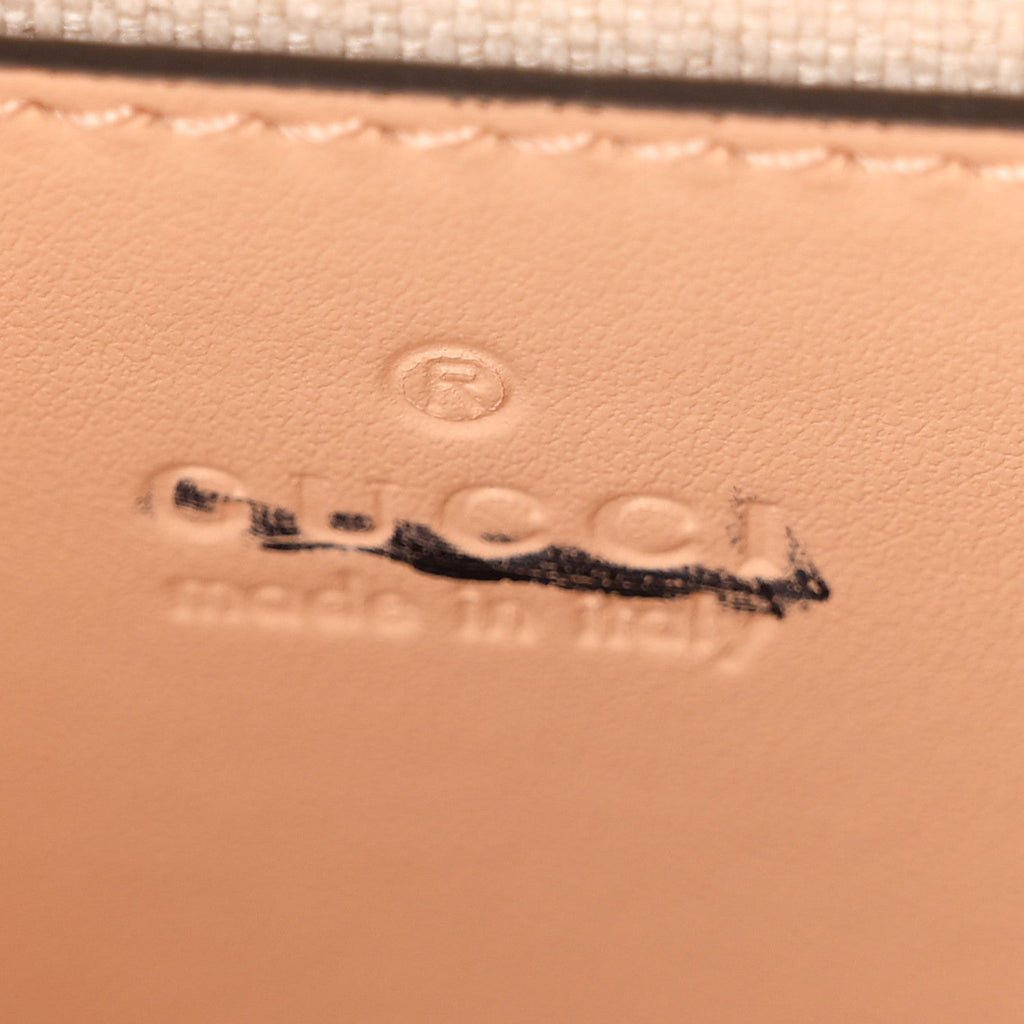 Calfskin GG Matelasse Small Slim Chain Shoulder Bag Naturale