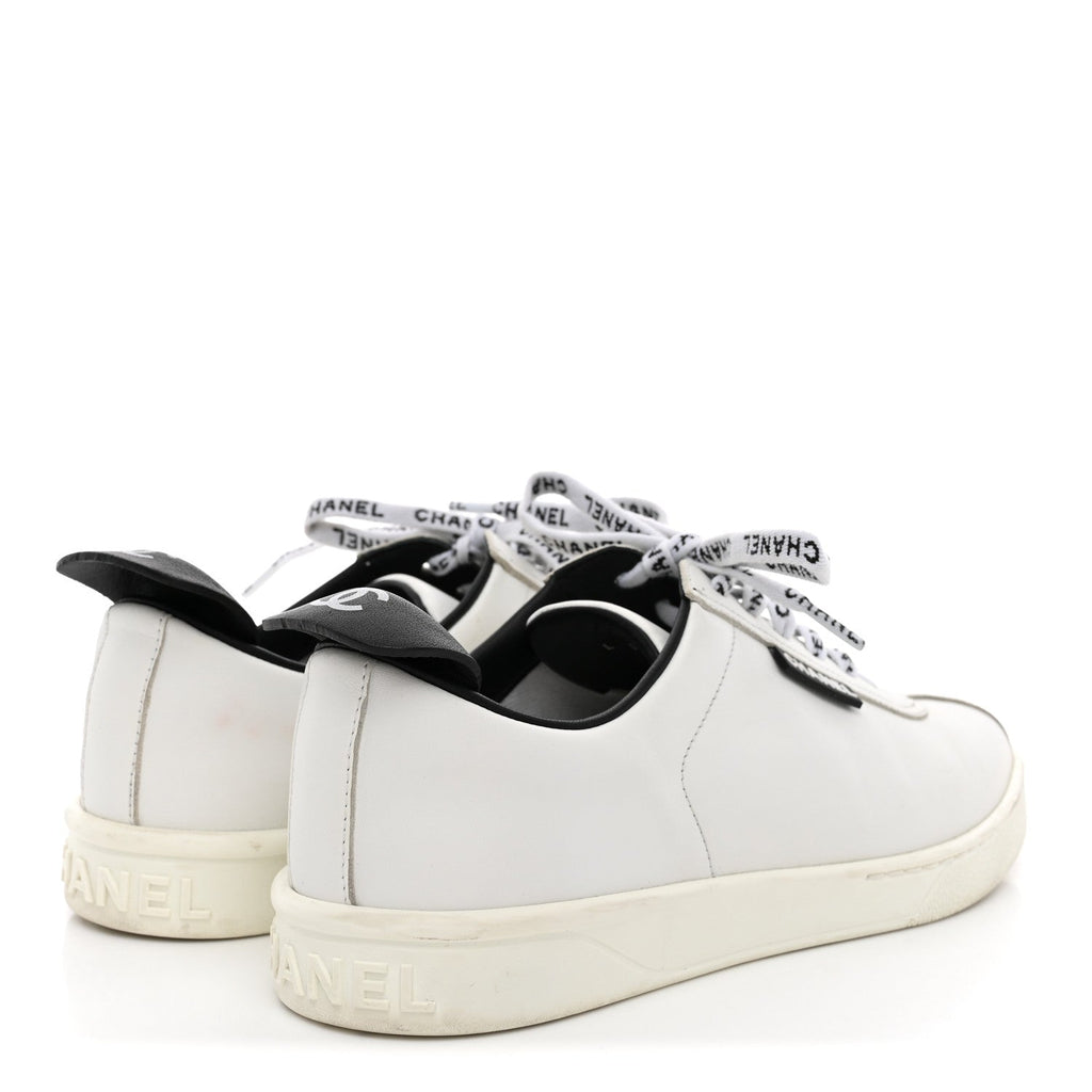 Calfskin CC Womens Sneakers 38.5 White 39.5 White