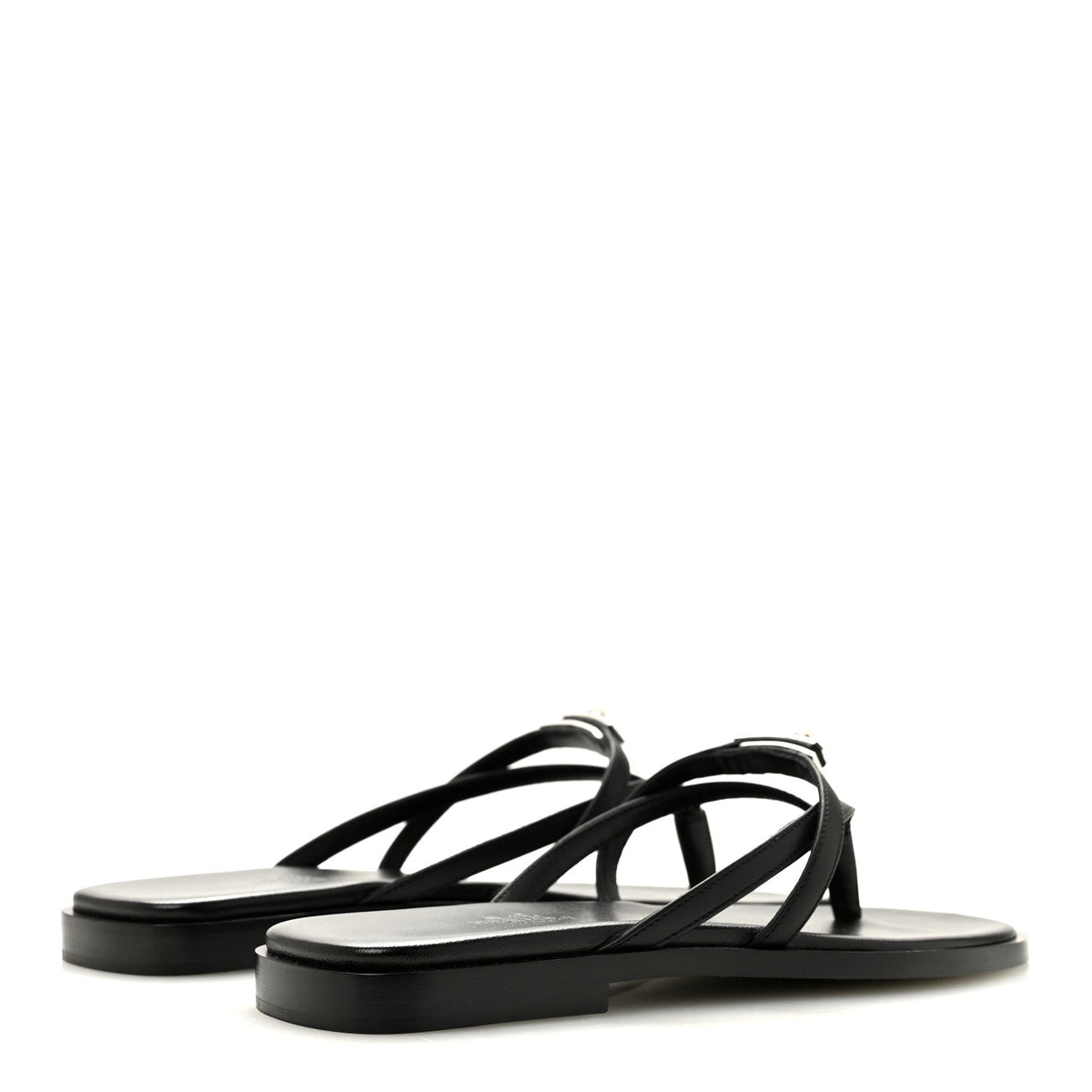 Calfskin Miss Sandals 36 Black