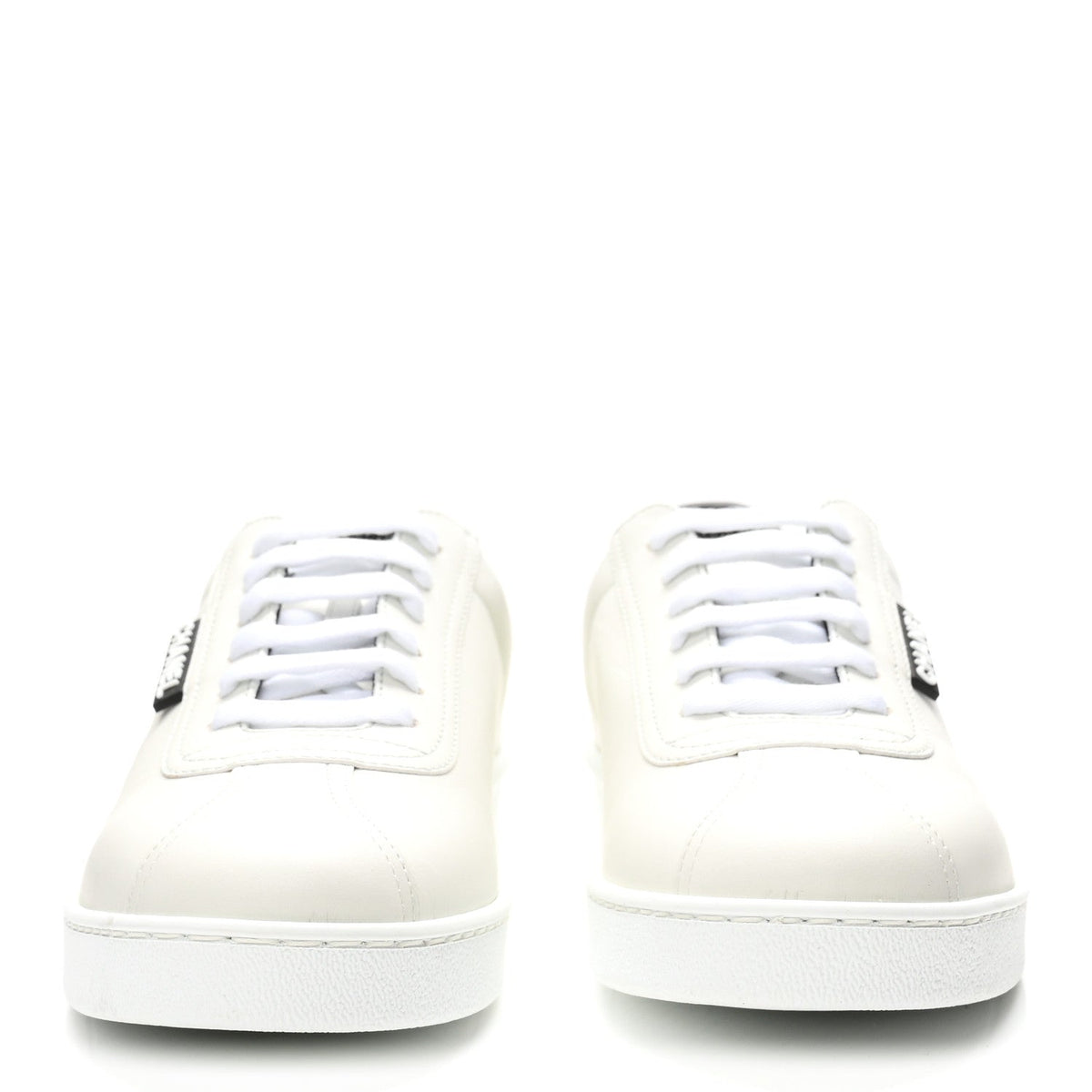 Calfskin CC Womens Sneakers 39.5 White