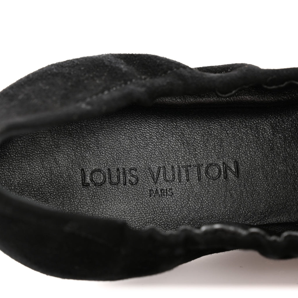 Suede Patent Studded Flirty Ballerina Bow Flats 39.5 Black