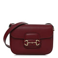 Arabella Calfskin Horsebit 1955 Shoulder Bag Rosso Ancora