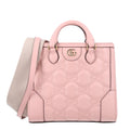 Calfskin GG Matelasse Mini Top Handle Bag Perfect Pink