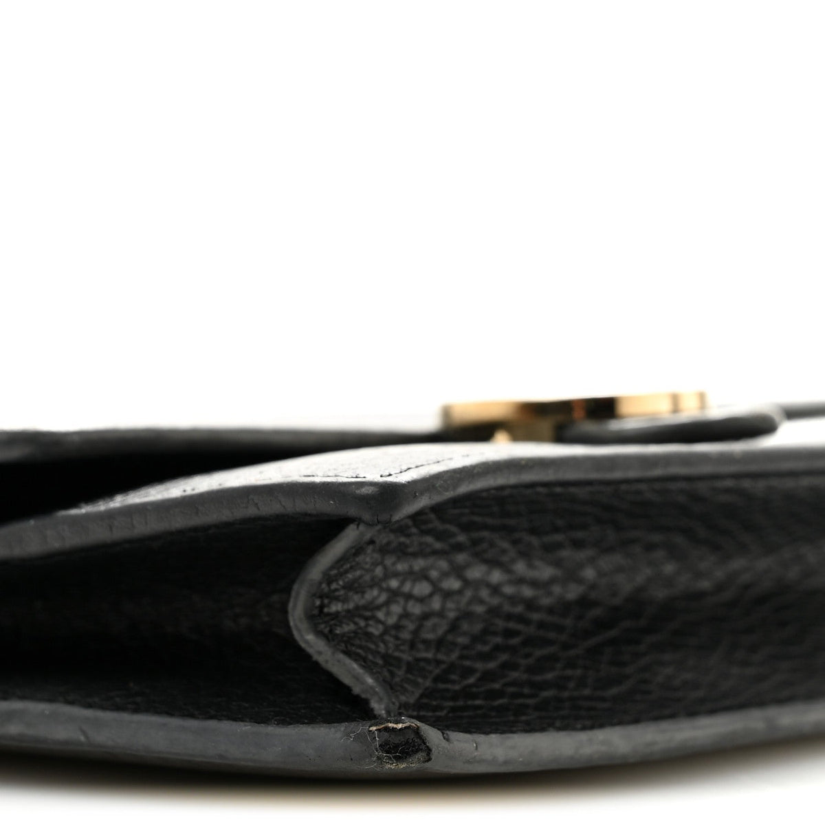 Dollar Calfskin Interlocking G Chain Wallet Black