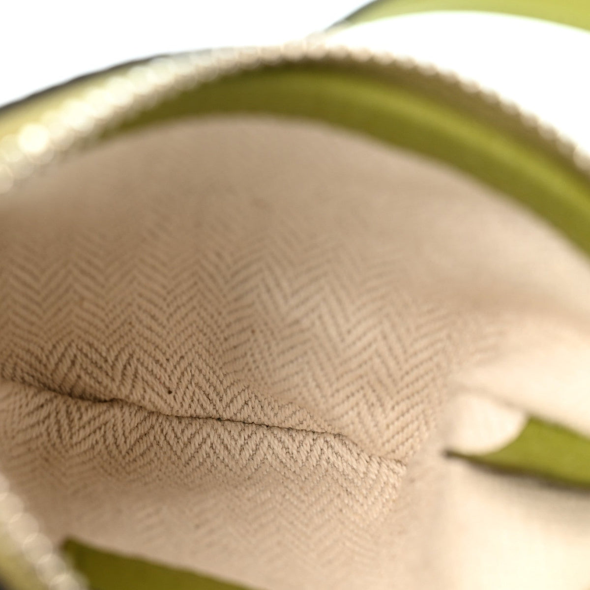 Pebbled Calfskin Mini B Shoulder Bag Olive Green