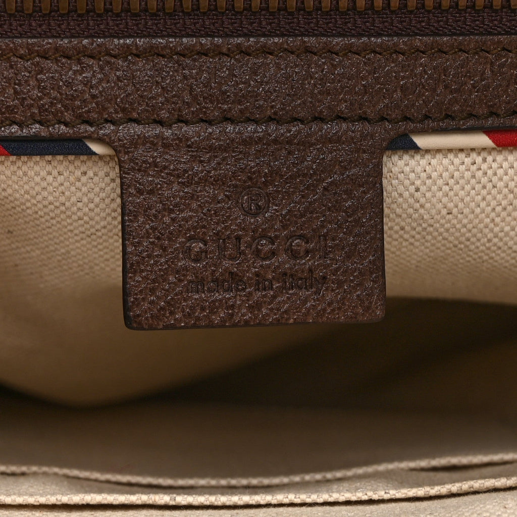 Soft GG Supreme Monogram Courrier Web Medium Flat Messenger Bag Beige New Acero Multicolor