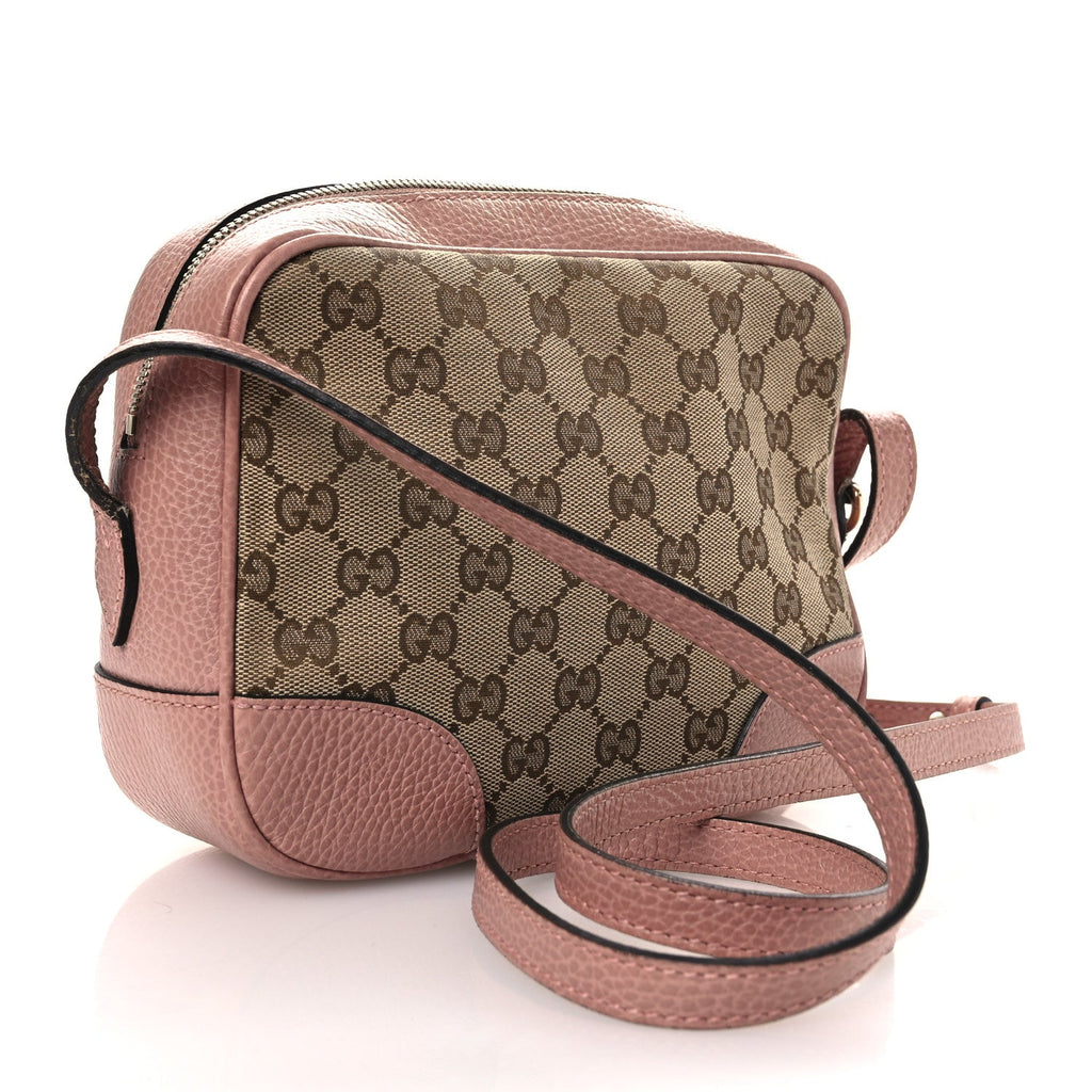 Monogram Mini Bree Messenger Bag Beige Soft Pink